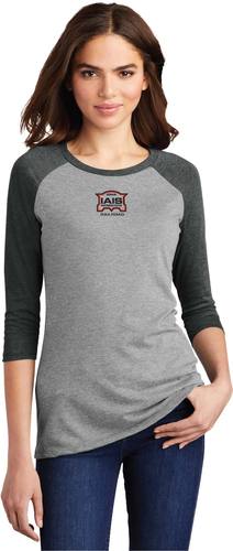 District Women's Perfect Tri 3/4-Sleeve Raglan.