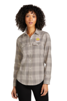 Port Authority Ladies Long Sleeve Ombre Plaid Shirt