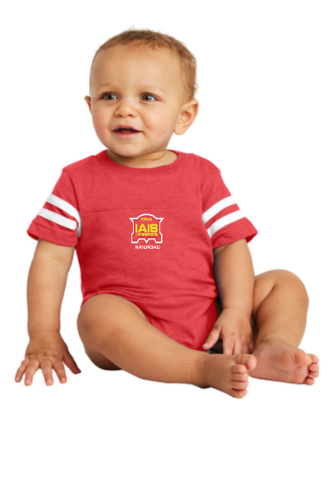 Rabbit Skins Infant Football Fine Jersey Bodysuit.