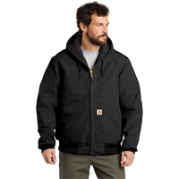 Carhartt Tall Quilted-Flannel-Lined Duck Active Jac.